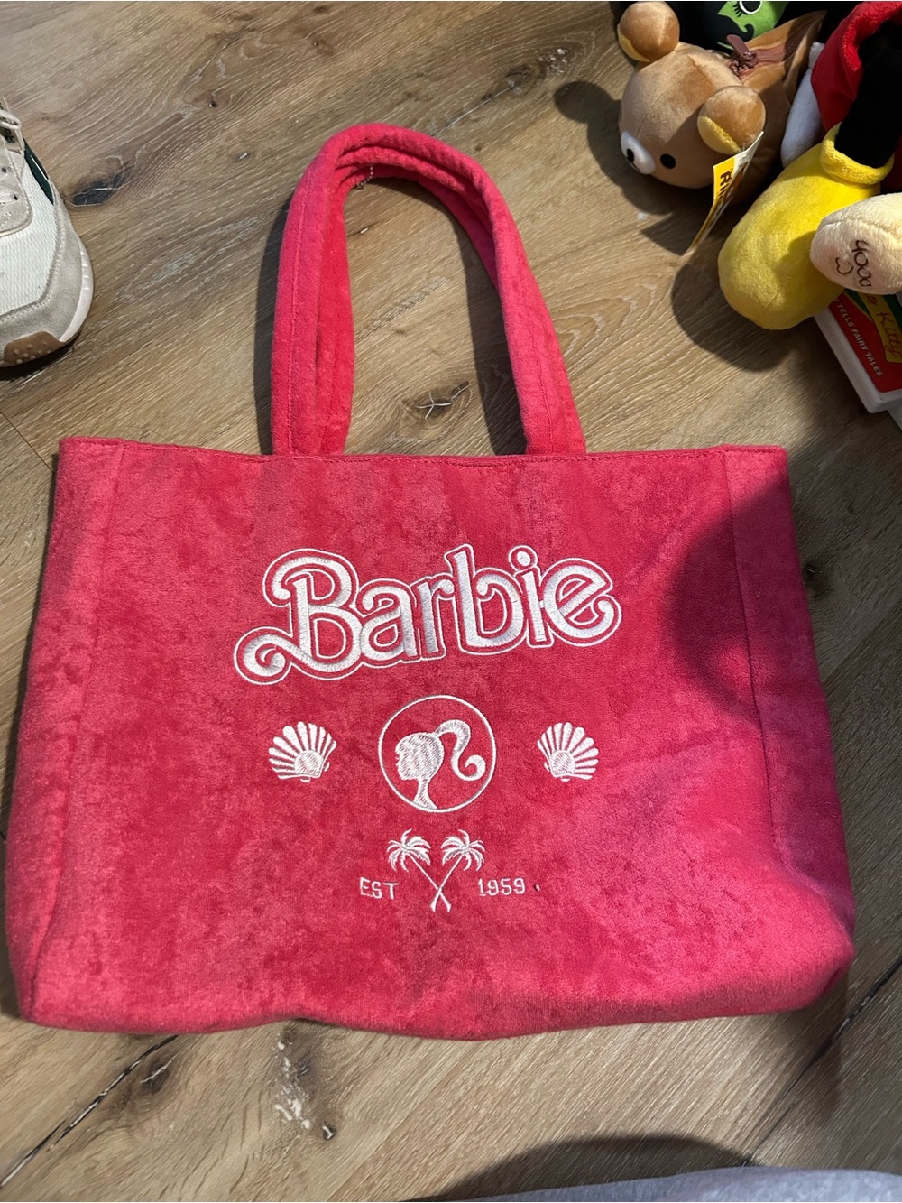 Barbie Hot Pink Logo Tote Bag